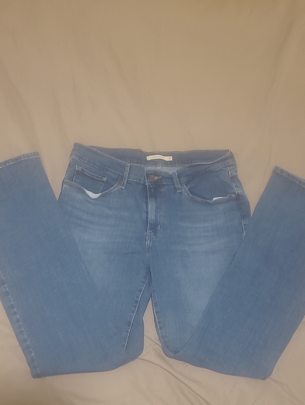 Levi's Light Blue Straight Leg Jeans